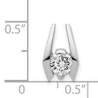 14k White Gold 5.25mm AA Diamond Slide-XS655AA