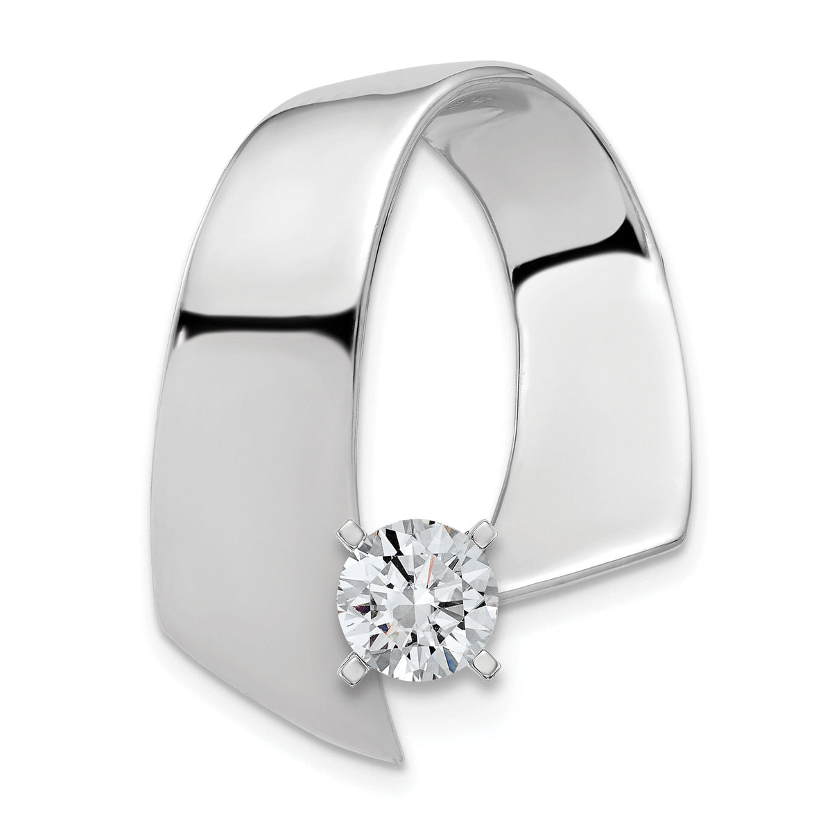 14k White Gold Peg Set Slide Mounting-XS836W