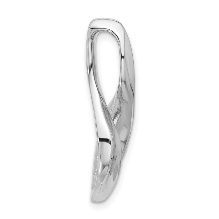 14k White Gold Peg Set Slide Mounting-XS838W