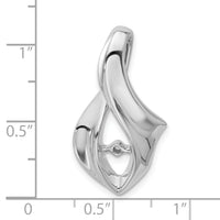 14k White Gold Peg Set Slide Mounting-XS838W