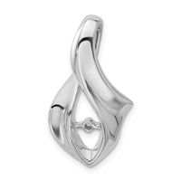 14k White Gold Peg Set Slide Mounting-XS838W
