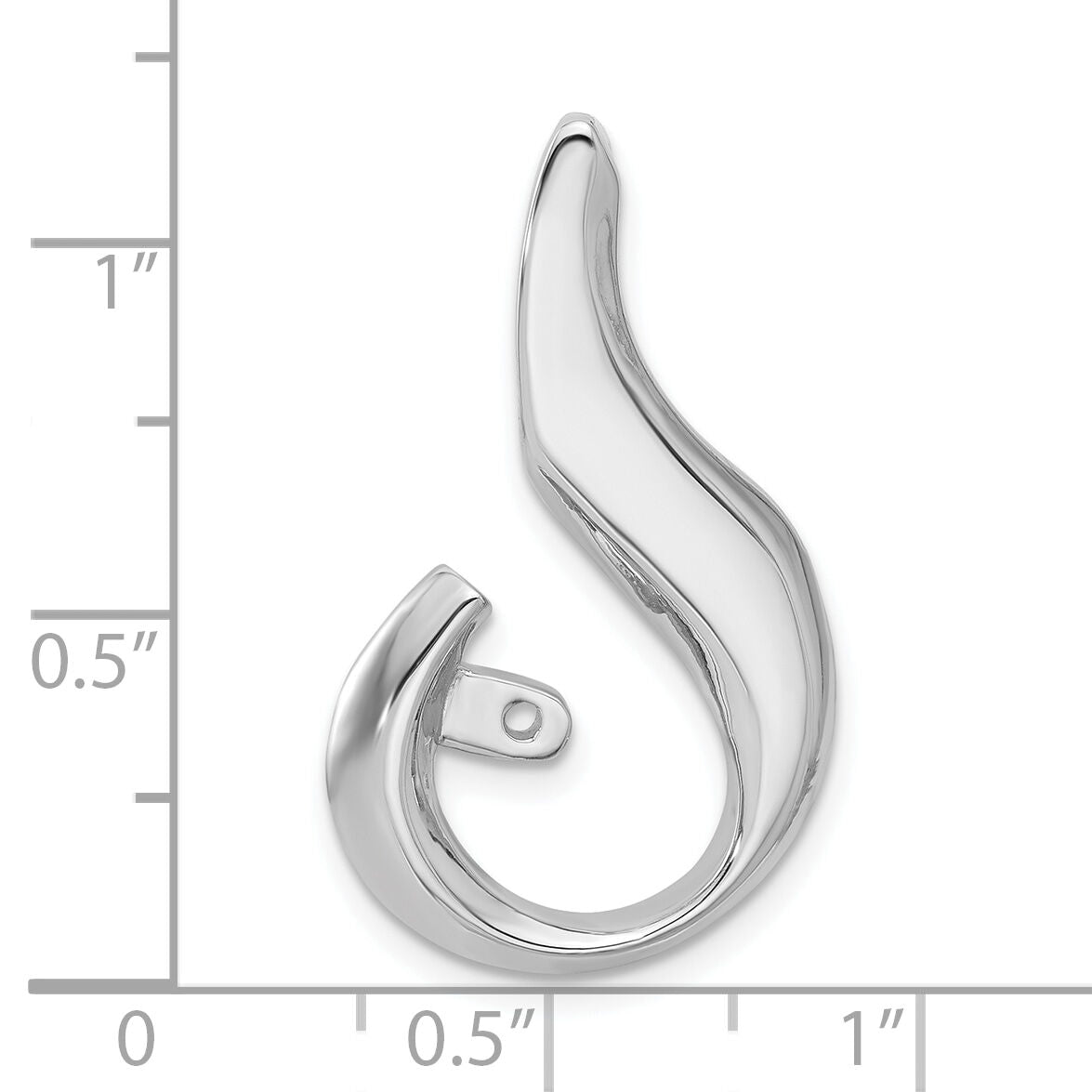 14k White Gold Peg Set Slide Mounting-XSW12