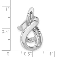 14k White Gold Peg Set Slide Mounting-XSW121