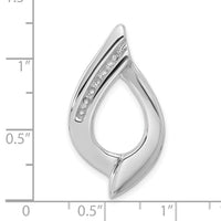 14k White Gold Holds 7-1.9mm Stone, Slide Mounting-XSW130