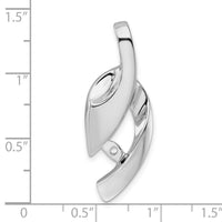14K White Gold Fancy Peg Set Slide Mounting-XSW301