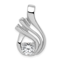 14k White Gold Holds 1-6mm Stone, Slide Mounting-XSW360