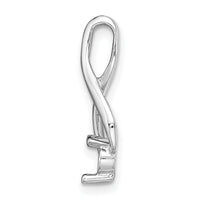 14k White Gold Fancy 4mm Diamond Slide Mtg-XSW377