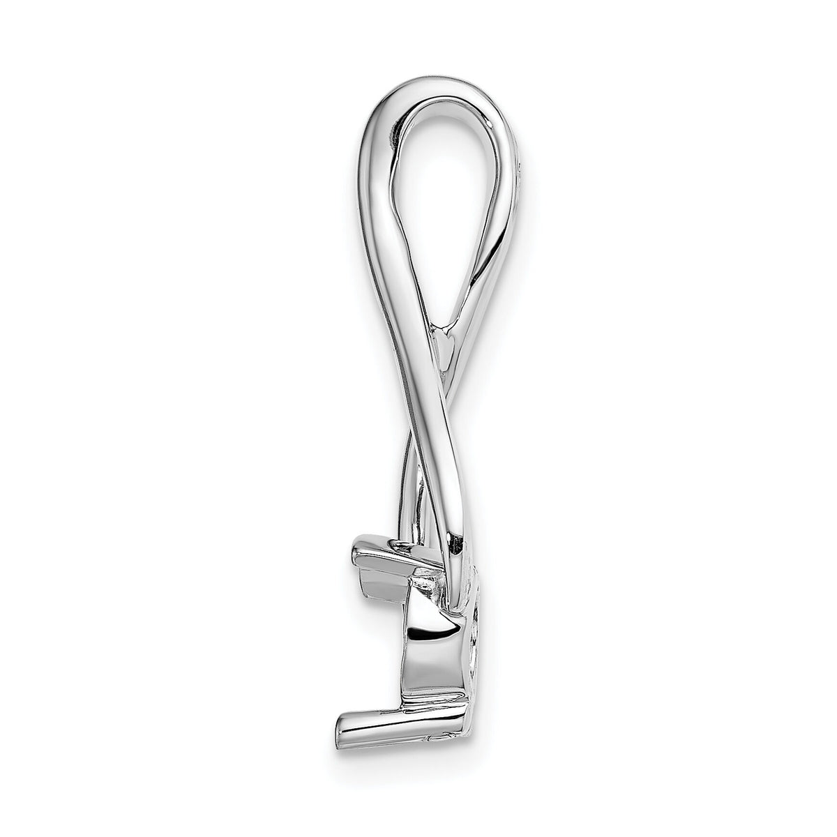 14k White Gold Fancy 5.8mm Diamond Slide Mtg-XSW380