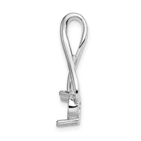 14k White Gold Fancy 5.8mm Diamond Slide Mtg-XSW380