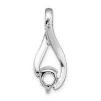 14k White Gold Fancy 5.8mm Diamond Slide Mtg-XSW380