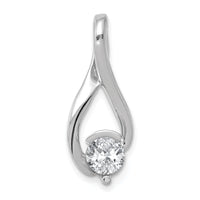 14k White Gold Fancy 5.8mm Diamond Slide Mtg-XSW380