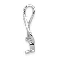 14k White Gold Fancy 6.5mm Diamond Slide Mtg-XSW381