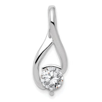 14k White Gold Fancy 6.5mm Diamond Slide Mtg-XSW381