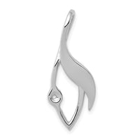 14k White Gold Fancy Diamond Slide Peg Mtg-XSW404