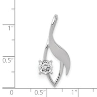 14k White Gold Fancy Diamond Slide Peg Mtg-XSW404