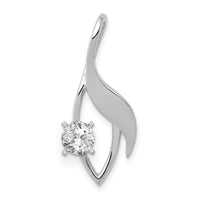 14k White Gold Fancy Diamond Slide Peg Mtg-XSW404