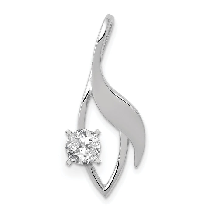 14k White Gold Fancy Diamond Slide Peg Mtg-XSW404