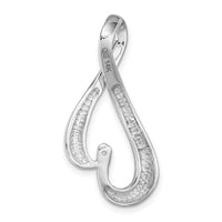 14k White Gold Fancy Peg Set Diamond Slide Mtg-XSW410