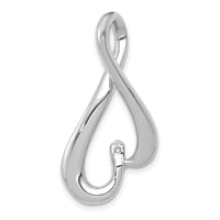 14k White Gold Fancy Peg Set Diamond Slide Mtg-XSW410