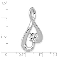 14k White Gold Fancy Peg Set Diamond Slide Mtg-XSW410