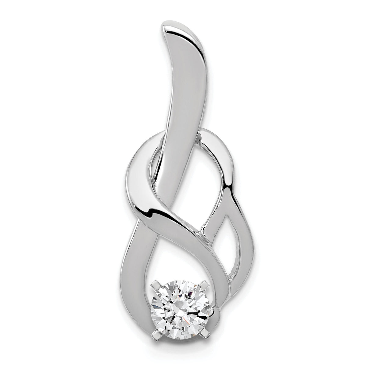 14k White Gold Fancy Diamond Slide Peg Mtg-XSW415