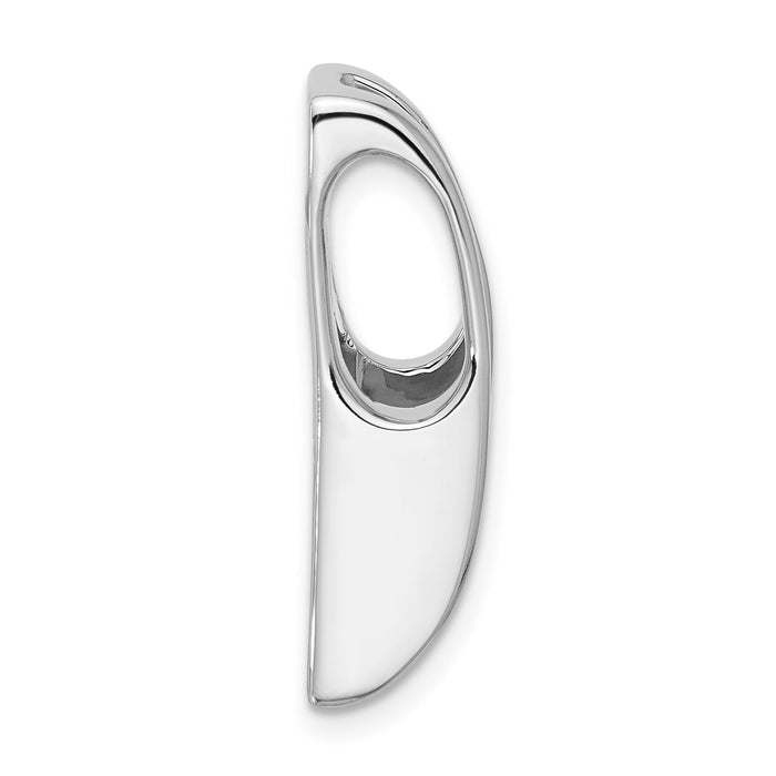 14k White Gold Holds 6.5mm Stone, Slide Mounting-XSW58