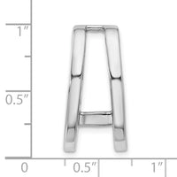 14k White Gold Holds 6.5mm Stone, Slide Mounting-XSW58