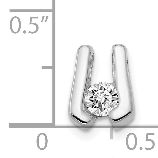 14k White Gold A 3.75mm Diamond Slide-XSW64A