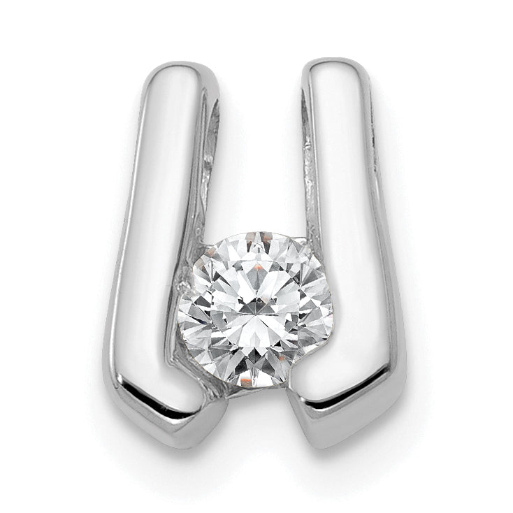 14k White Gold A 3.75mm Diamond Slide-XSW64A
