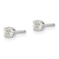14k White Gold AA Quality Complete Diamond Stud Earring-XW4AA-S