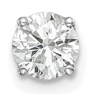 14k White Gold AA Quality Complete Diamond Stud Earring-XW9AA-S