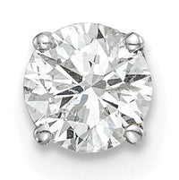 14k White Gold AA Quality Complete Diamond Stud Earring-XW9AA-S