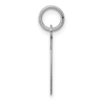 14k White Gold Plain .018 Gauge Oval Engravable Disc Charm-XWM100/18
