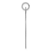 14k White Gold Plain .035 Gauge Oval Engravable Disc Charm-XWM102/35