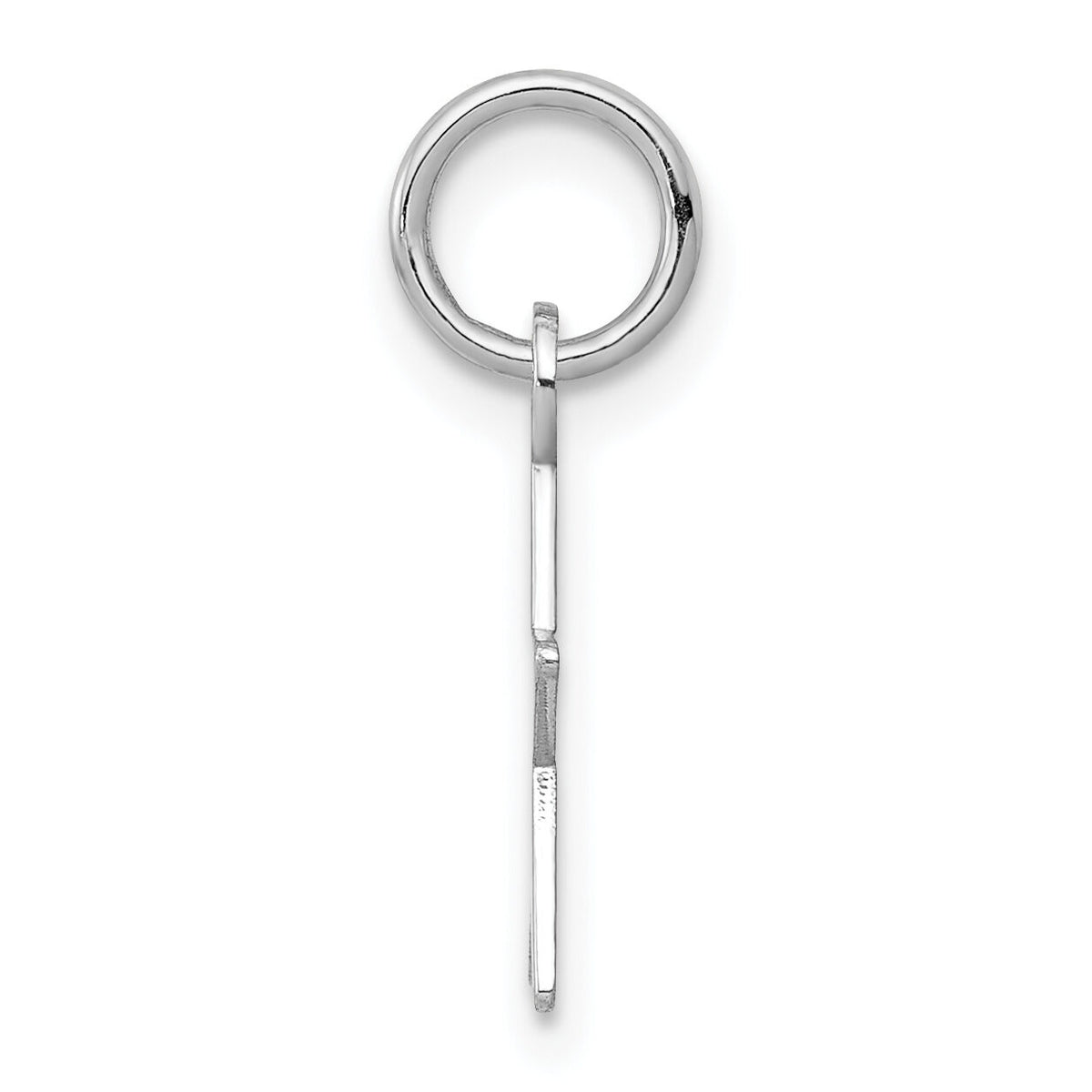 14k White Gold Plain .018 Gauge Engravable Star Charm-XWM110/18