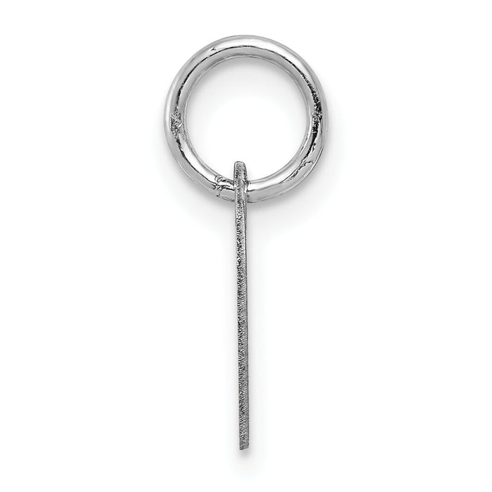 14k White Gold Plain .018 Gauge Engravable Heart Charm-XWM116/18