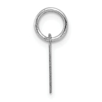 14k White Gold Plain .011 Gauge Engravable Heart Charm-XWM116/11