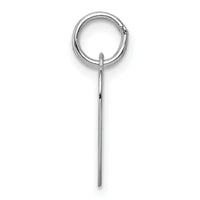 14k White Gold Plain .009 Gauge Engravable Heart Charm-XWM117/09