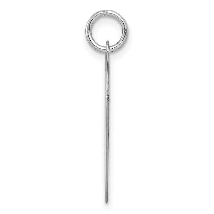 14k White Gold Plain .013 Gauge Engravable Heart Charm-XWM119/13