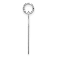 14k White Gold Plain .027 Gauge Engravable Heart Charm-XWM119/27
