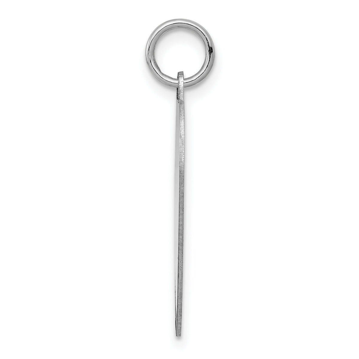 14k White Gold Plain .013 Gauge Engravable Heart Charm-XWM120/13