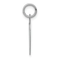 14k White Gold Etched Design .013 Gauge Engravable Heart Charm-XWM124/13