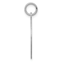 14k White Gold Etched Design .018 Gauge Round Engravable Charm-XWM132/18