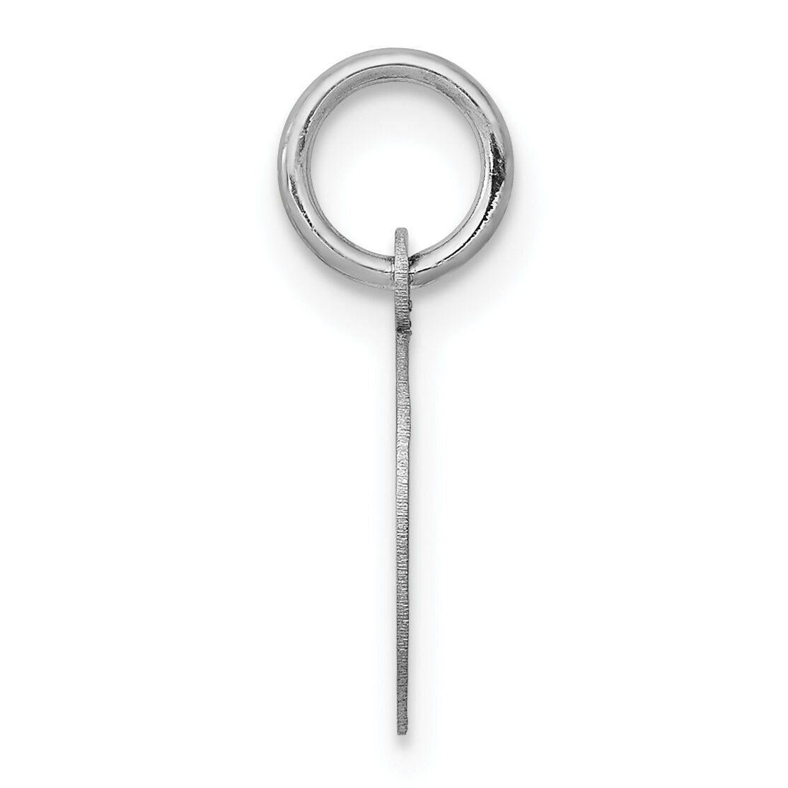 14k White Gold Plain .009 Gauge Round Engravable Disc Charm-XWM135/09