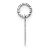 14k White Gold Plain .011 Gauge Round Engravable Disc Charm-XWM135/11