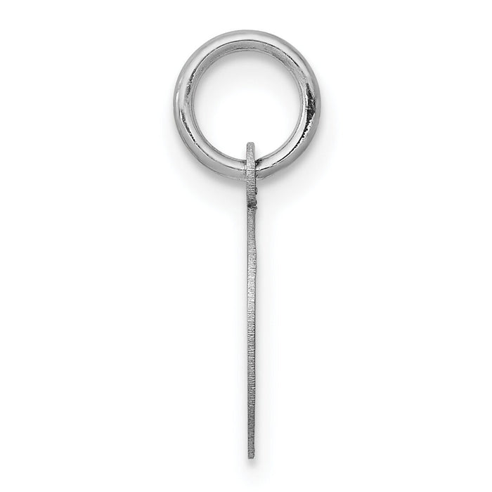 14k White Gold Plain .011 Gauge Round Engravable Disc Charm-XWM135/11