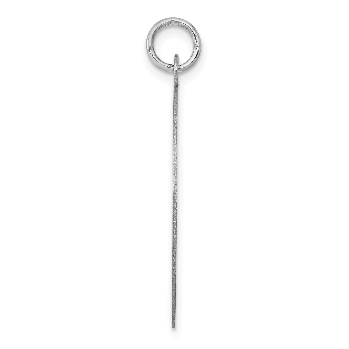 14k White Gold Plain .035 Gauge Round Engravable Disc Charm-XWM139/35