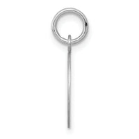 14k White Gold Plain .018 Gauge Round Engravable Disc Charm-XWM143/18