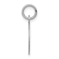 14k White Gold Plain .018 Gauge Round Engravable Disc Charm-XWM144/18