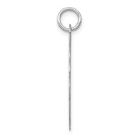 14k White Gold .013 Gauge Engraveable Scalloped Disc Charm-XWM175/13